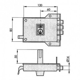 CERRADURA SOBREPONER 7 DR....
