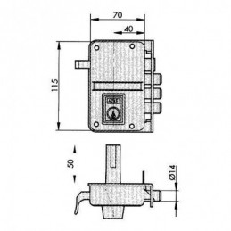 CERRADURA SOBREPONER 8 DR....