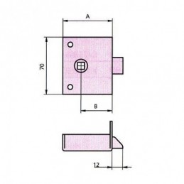 PICAPORTE SOBREPONER 234 50...