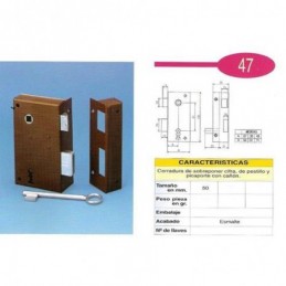 CERRADURA SOBREPONER 47 A 5...