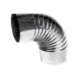 CODO RIZADO GALVANIZADO 85