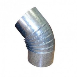 CODO RIZADO GALVANIZADO 0....