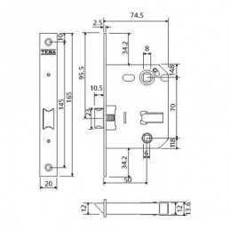 PICAPORTE UNIFICADO 134U 50...