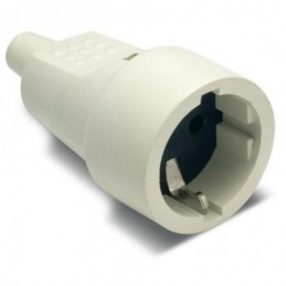 BASE TT 16A PVC GOMA BLANCO...