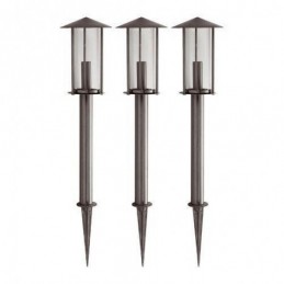 JUEGO 3 LAMPARAS 12V. INOX...
