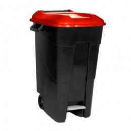 CONTENEDOR BASURA 120L ROJO...